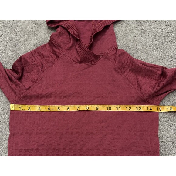 Lululemon Rest Less Hoodie 6 Textured Pullover Pink Body Skimming Running Gym - Picture 10 of 12